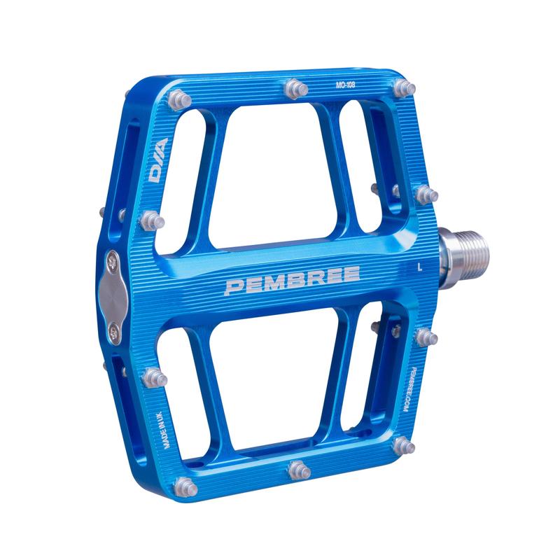 PEMBREE D2A Flat Pedal, Blue, Pair