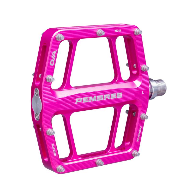 PEMBREE D2A Flat Pedal, Pink, Pair