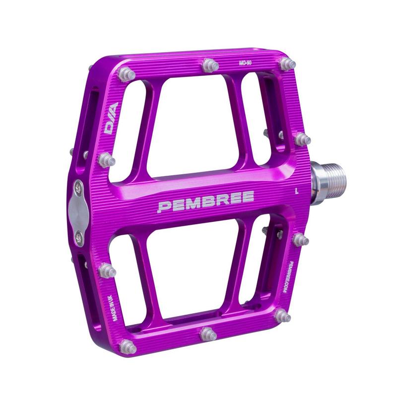 PEMBREE D2A Flat Pedal, Purple, Pair