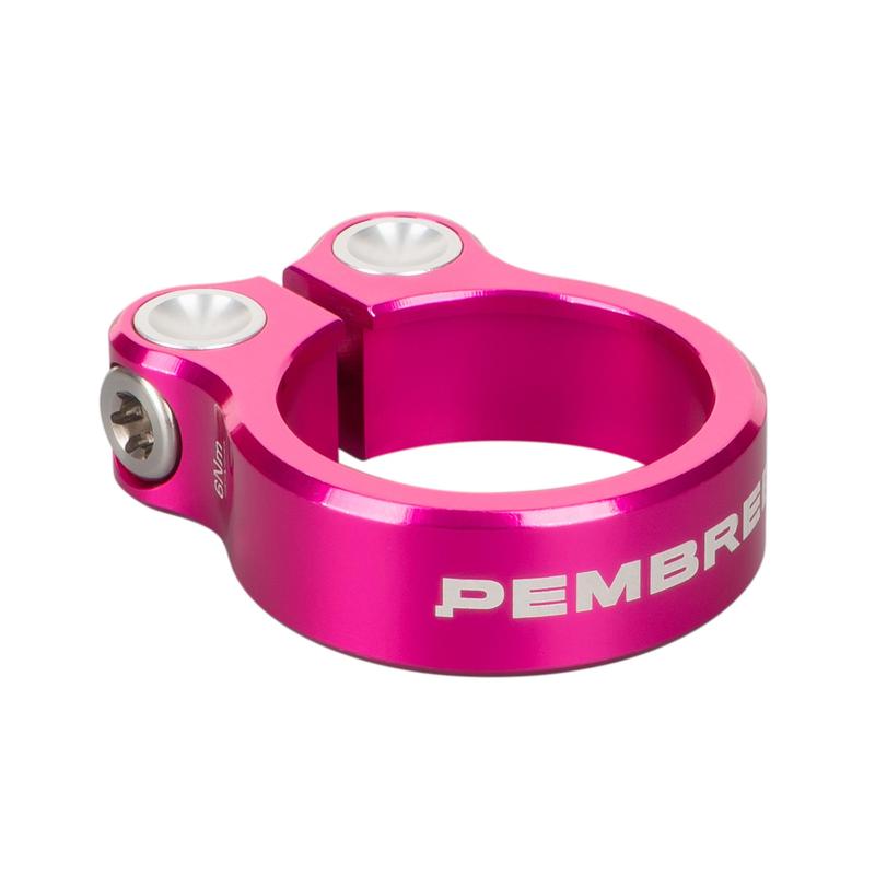 PEMBREE DBN Seat Post Clamp, 39.7mm, Pink