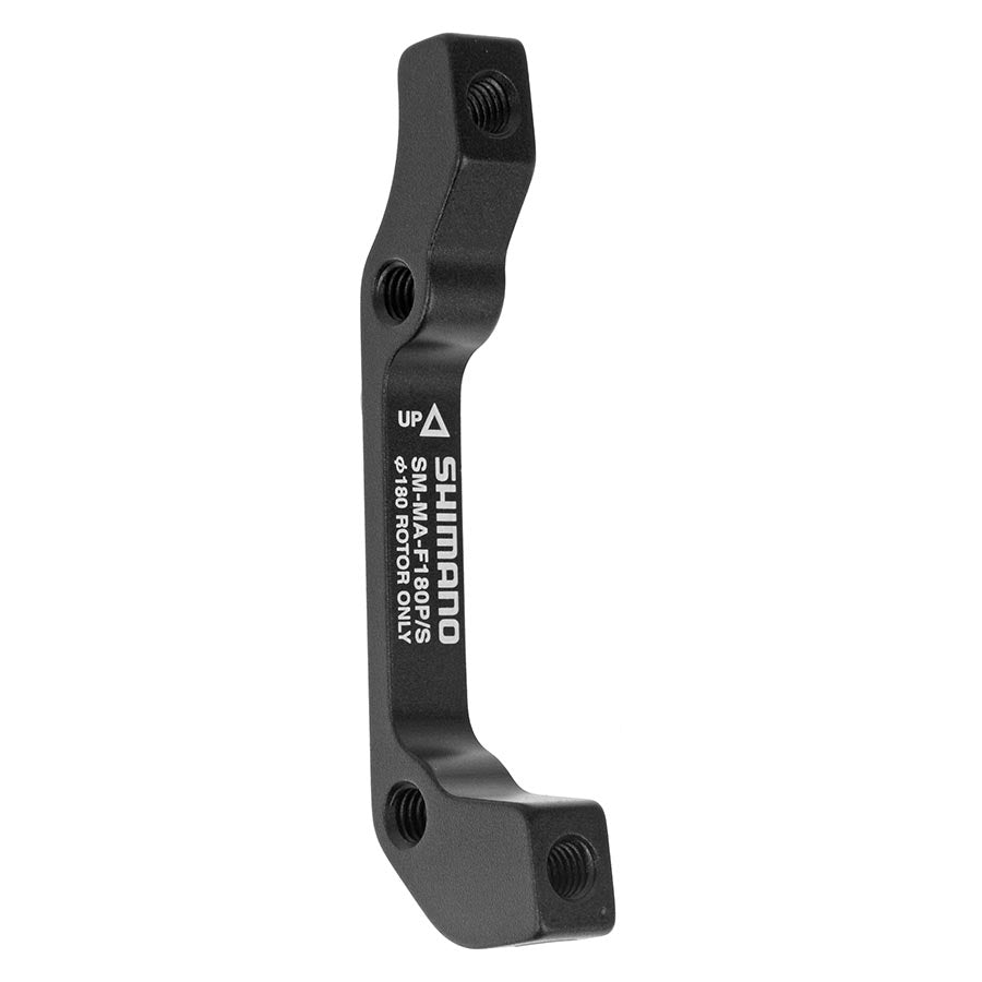 Shimano, SM-MA-F180P/S, Disc brake adapter for Post Mount caliper, Front, ISO fork, 180mm rotor