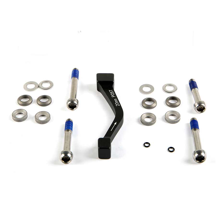 Avid, Post Bracket, 20 P (Front 180/Rear 160), Includes Stainless Caliper Mounting Bolts (CPS & Standard)