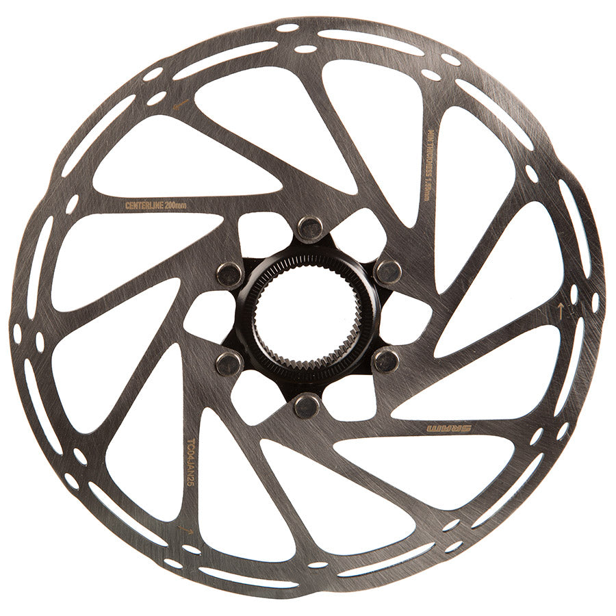 SRAM, Centerline CenterLock Black, 200mm, Center Lock