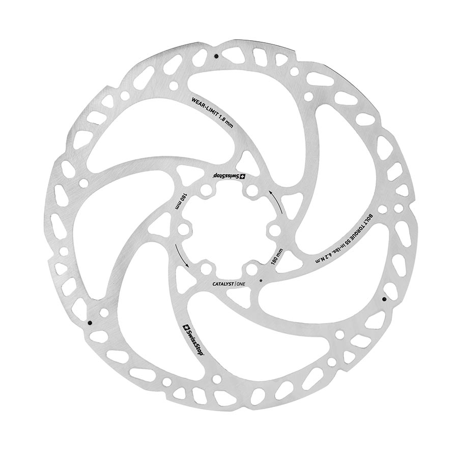 SwissStop, Catalyst One 6 Bolt, Rotor, 180mm, ISO 6B