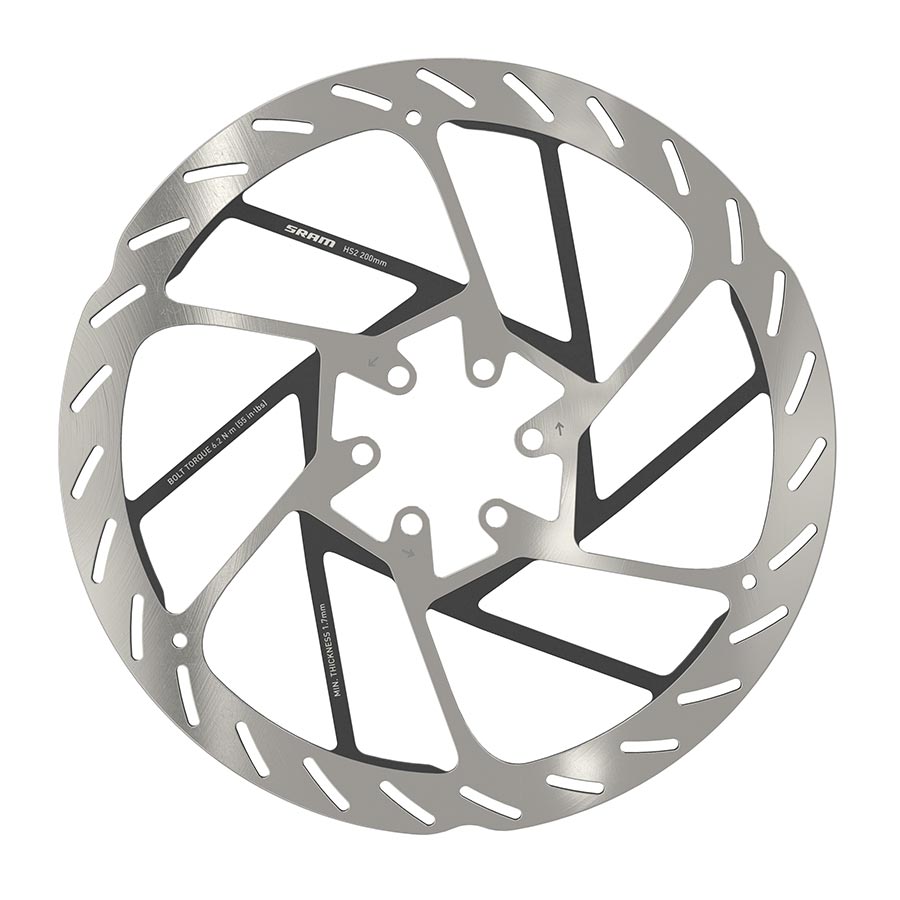 SRAM, HS2 6-bolt, 200mm, ISO 6B