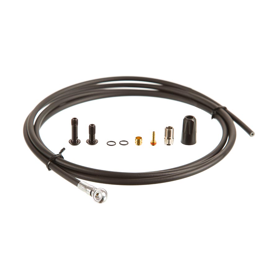 Tektro, Banjo Hose Kit, 5.0mm, 2000mm, Black, Kit