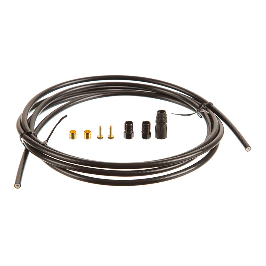 Tektro #50 Hydraulic Brake Hose Kit - With Connecting Bolt Unit, 5.5mm x2500mm, For Auriga Twin+ and Auriga+