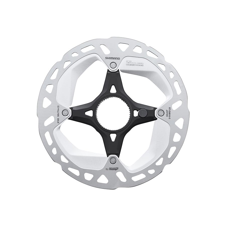 ROTOR FOR DISC BRAKE, RT-EM810, S 160MM, W/LOCK RING (External Spline Type)