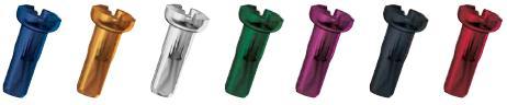 Sapim Nipple Aluminum 14mm, Gold, Polyax, Bag of 100