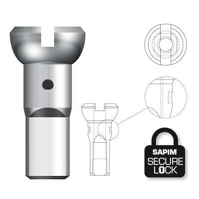 Sapim Nipple Brass 14mm, Black, Double Square, Secure Lock, Bag of 100