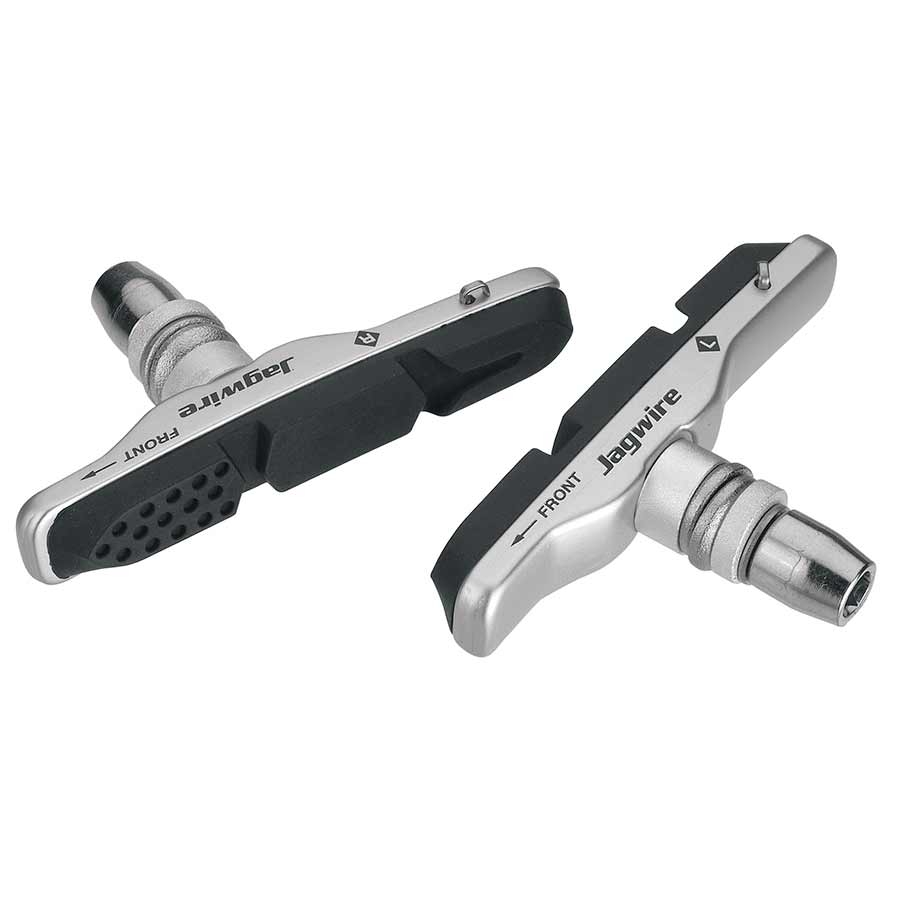 Jagwire, Mountain Pro, V-brake pads with inserts, All-Weather (Aw), Silver, Pair
