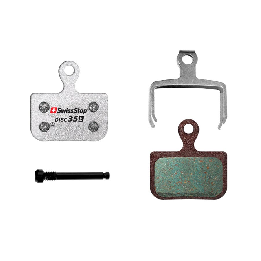 SwissStop, Disc 35 E, Disc Brake Pads, Shape: SRAM Level/2 Piece Road, Organic, Pair
