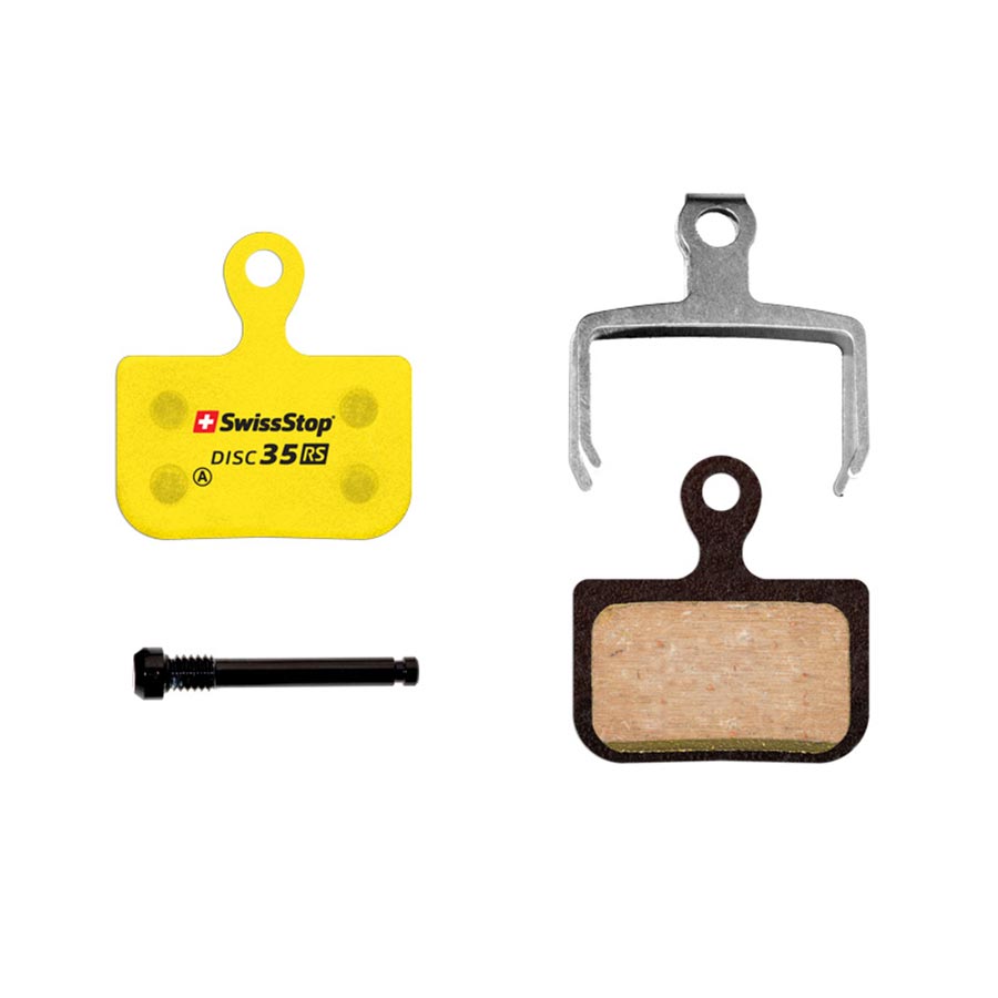 SwissStop, Disc 35 RS, Disc Brake Pads, Shape: SRAM Level/2 Piece Road, Organic, Pair