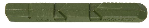 Kool-Stop V-Brake Replacement Cartridge Brake Pads Green (for Ceramic Rims)