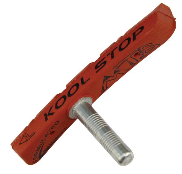 Kool-Stop MTB Threaded Contour Brake Pads Salmon