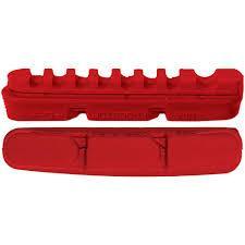 Kool-Stop Cyclocross Brake Pad Inserts for Carbon Rims (Red Compound)