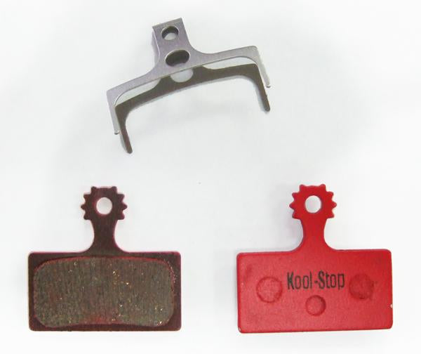 Kool-Stop Shimano M9000/M8000 Disc Brake Pads, Organic Compound, Steel Plate (KS-D635)