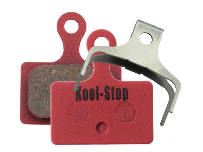 Kool-Stop Shimano Organic Direct Mount RS505/RS805 Road Disc Brake Pads Steel Plate, Equivalent to Shimano K-Type/L-Type  (KS-D625)