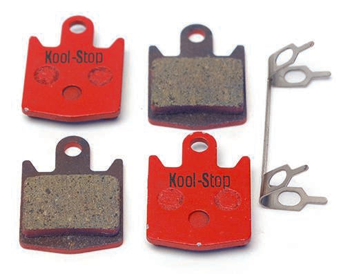 Kool-Stop Hope M4 Disc Brake Pads, Organic Compound, Steel Plate (2 Sets, KS-D530)