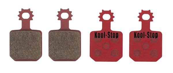 Kool-Stop Magura MT 4 Piston Disc Brake Pads, Organic Compound, Steel Plate (4 pads, KS-D170)