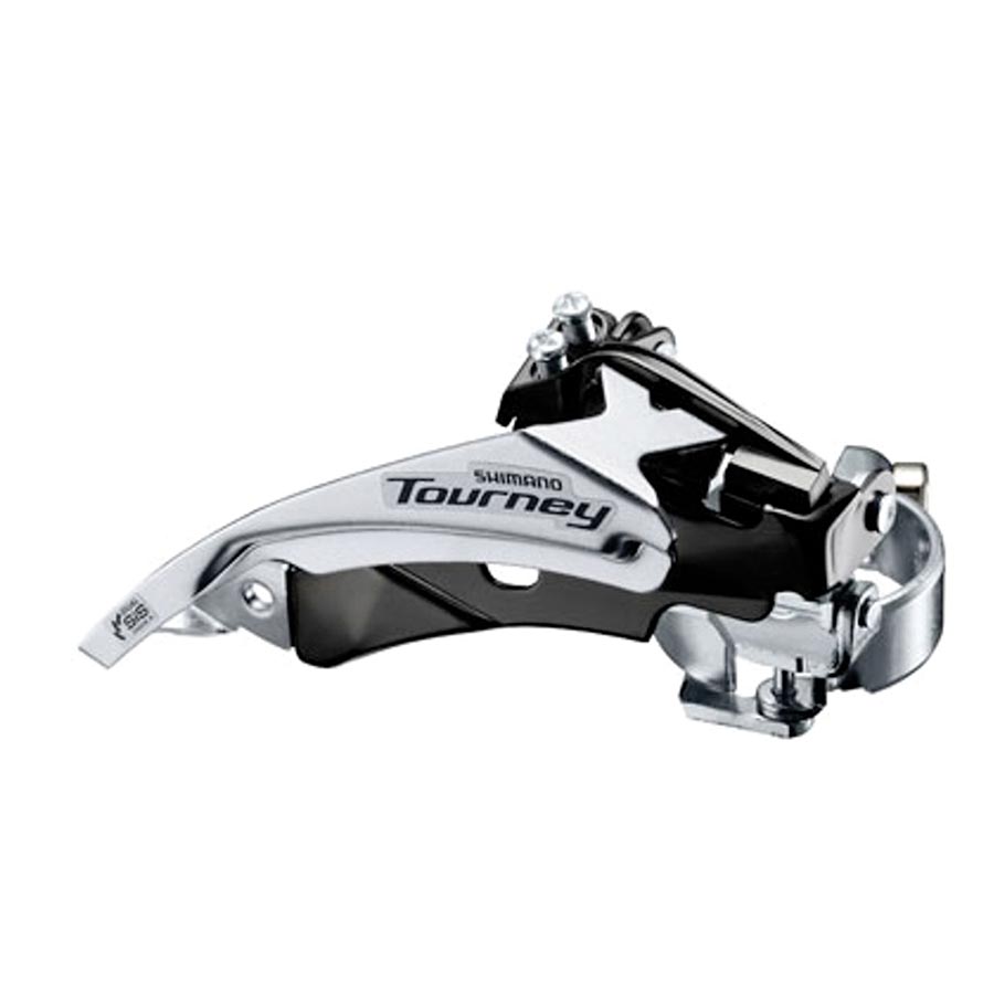 FRONT DERAILLEUR, FD-TY601-L3, TOURNEY, FOR 3X6/7/8, TOP-SWING, DUAL-PULL, BAND TYPE (31.8/34.9MM COMPATIBLE), CS-ANGLE 63-66, FOR 48T, CL: 47.5/50MM