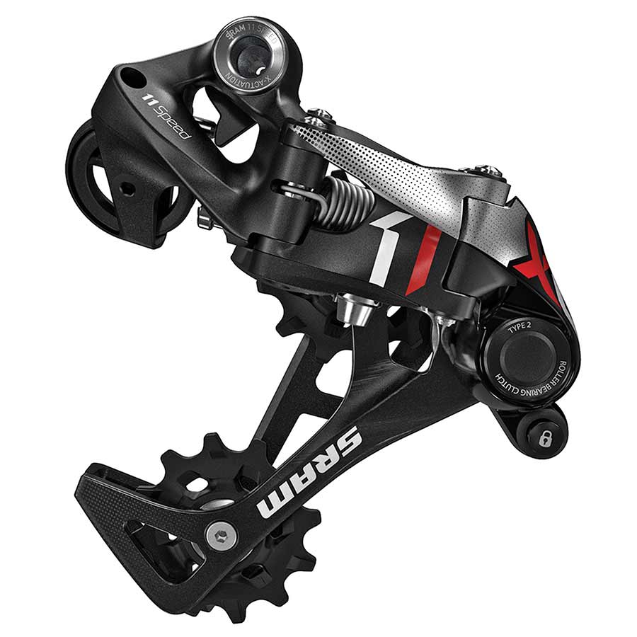 SRAM, X01, Rear derailleur, 11sp., Type 2.1, Medium cage, Red