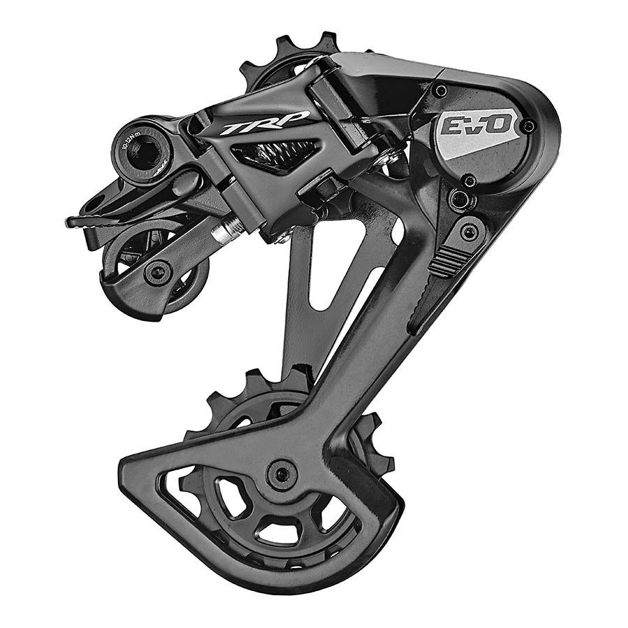 TRP RD-M9050-L EVO12 Rear Derailleur - 12-Speed, Long Cage, 52t Max,Clutched, Carbon Outer Cage, Black/Silver