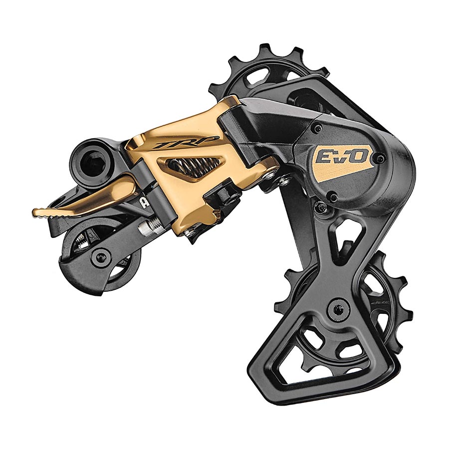 TRP, EVO 7 RD-M9070, Rear Derailleur, Speed: 7, Cage: Short, Gold