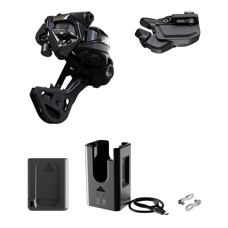 Shimano, Deore XT Di2 RD-M8250 Kit, Rear Derailleur, Speed: 12, Cage: GS, Black, I-Spec EV, IGPM8250UPG04