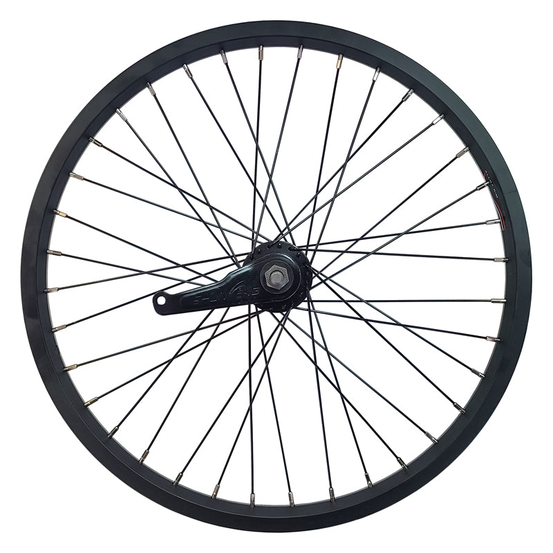 DAMCO - 20" X 1.75 ALLOY ALL BLACK (SINGLE WALL) - REAR / COASTER BRAKE