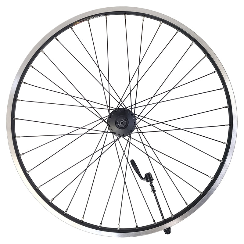 SUN RIMS - 26" CR-18 DISC BLACK - FRONT / DEORE 475 BLACK 6 BOLTS