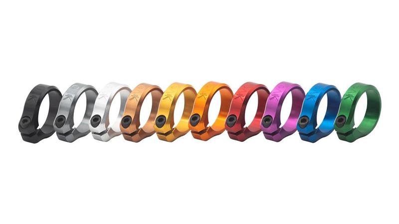 Oak Components Orbit Seatclamp, 34.9mm, Orange
