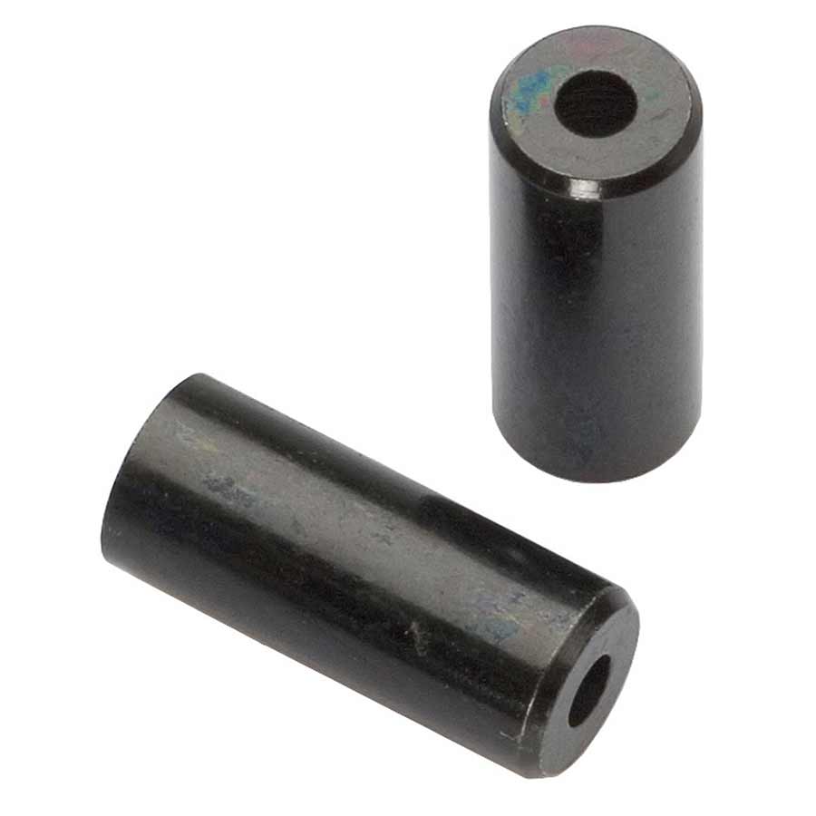 Jagwire, Housing ends, 4mm, Brass, Black, Bottle of 50
