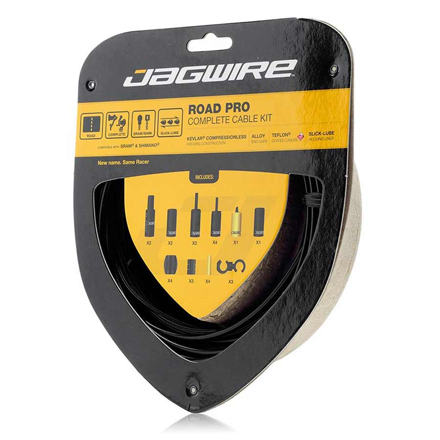 Jagwire, Road Pro, Complete brake cable & housing kit, SRAM/Shimano, Stealth Black (Matte)