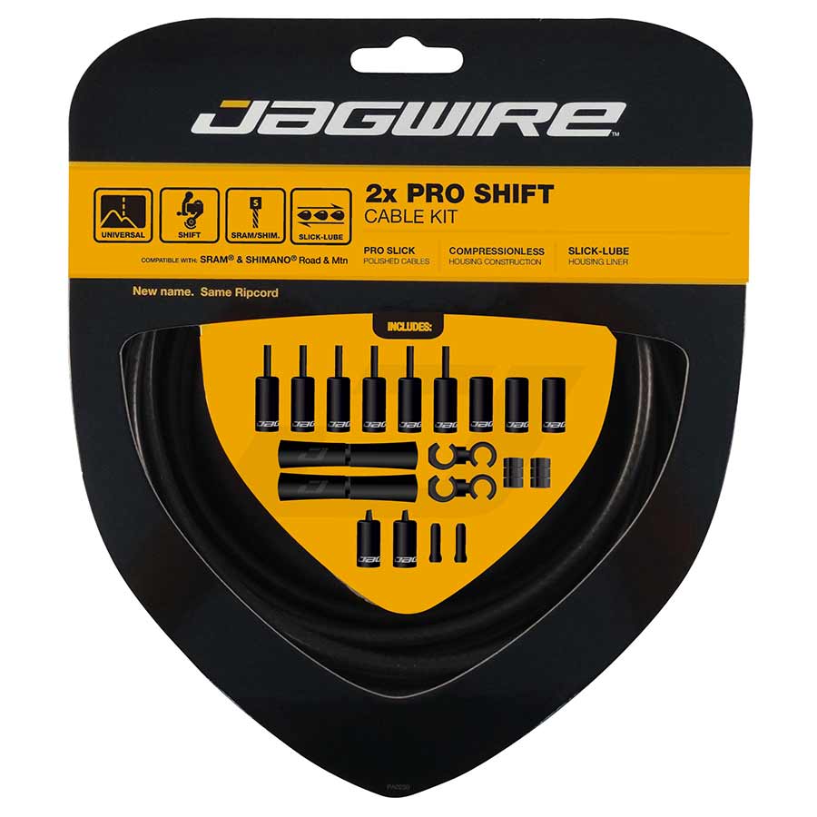 Jagwire, Pro Shift, Complete shift cable & housing kit, Stealth Black (Matte)