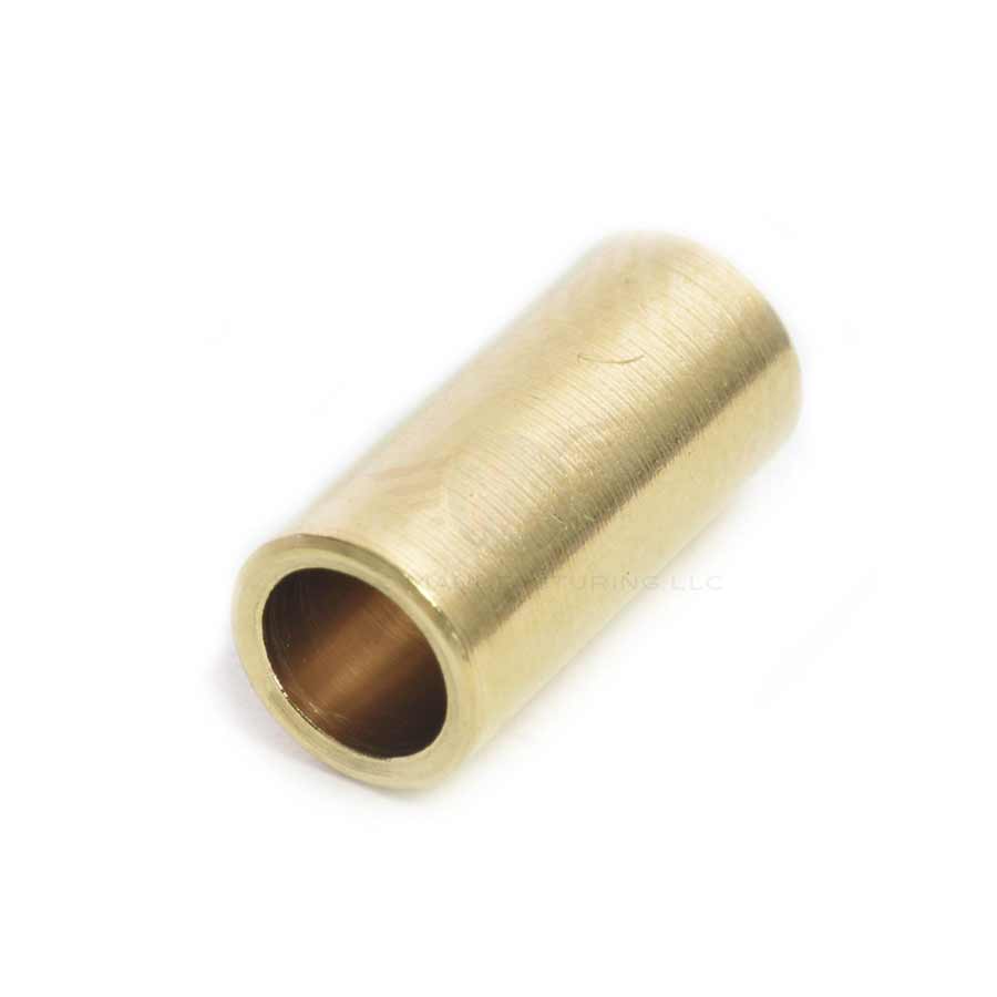 Wheels Manufacturing Cable Housing Ferrule, 4mm, Brass, Bottle of 50