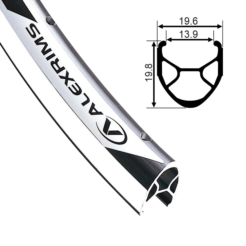 ALEXRIMS - 700C R-450 (DOUBLE WALL) [CNC] - SILVER / 36H