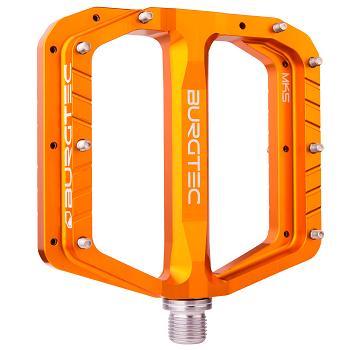 Burgtec Penthouse MK5 Flat Pedal, Iron Bro Orange, Pair