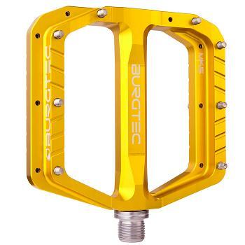 Burgtec Penthouse MK5 Flat Pedal, Burgtec Bullion Gold, Pair