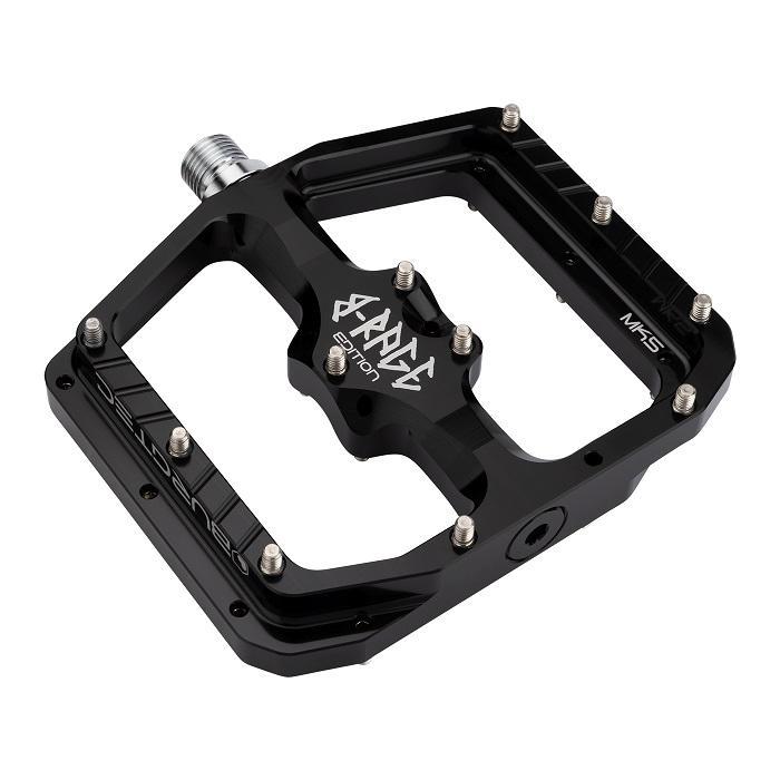 Burgtec Penthouse MK5 Flat Pedal, B-Rage Edition, Burgtec Black, Pair