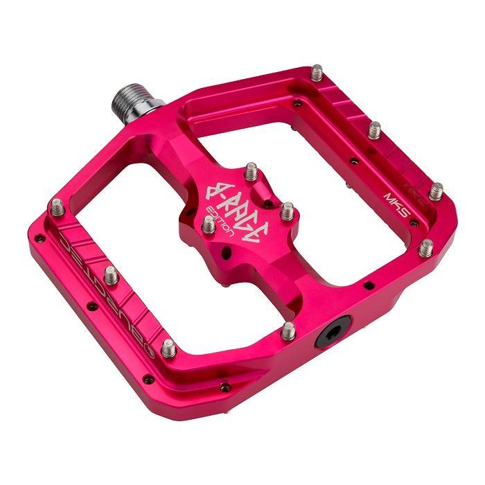 Burgtec Penthouse MK5 Flat Pedal, B-Rage Edition, Toxic Barbie Pink, Pair