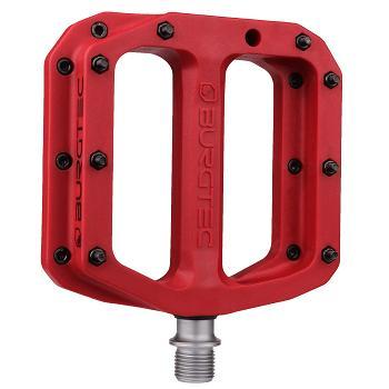 Burgtec MK4 Composite Flat Pedal, Race Red, Pair