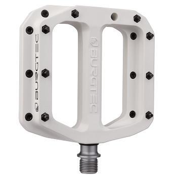 Burgtec MK4 Composite Flat Pedal, Damn Right White, Pair
