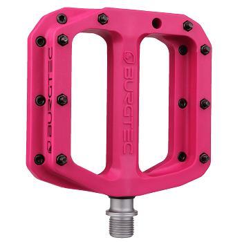 Burgtec MK4 Composite Flat Pedal, Toxic Barbie Pink, Pair