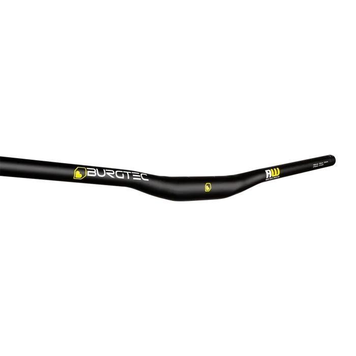 Burgtec Ride Wide Alloy Enduro Handlebar, 15mm Rise, 31.8mm Clamp, 800mm Width, Black