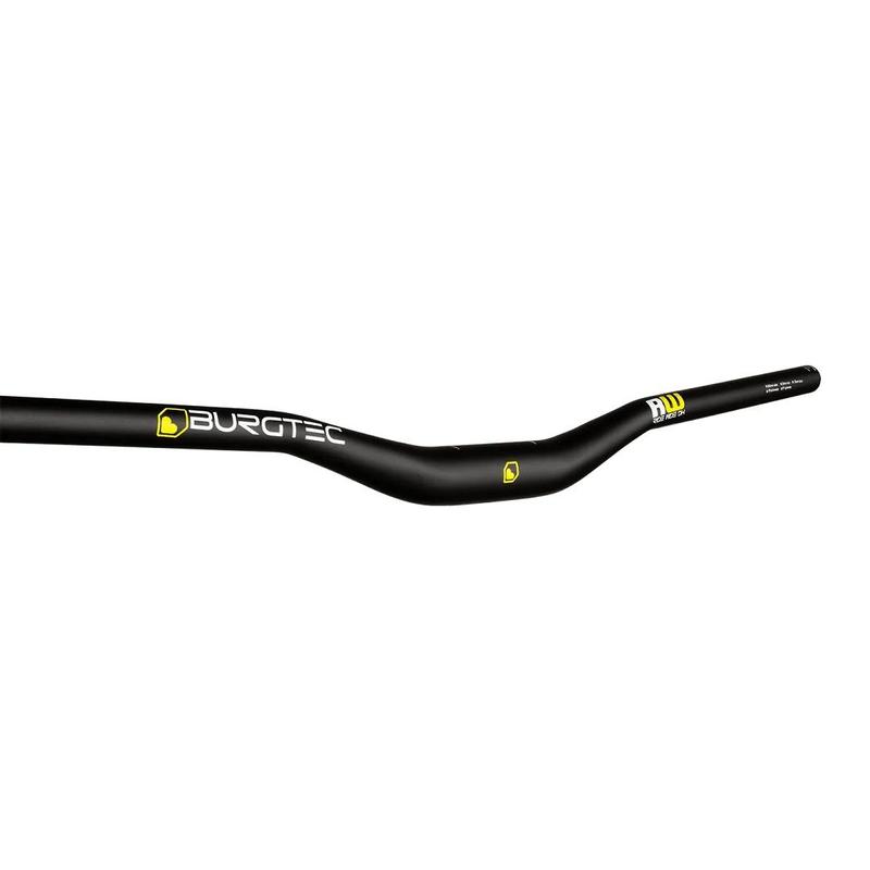 Burgtec Ride Wide Alloy DH Handlebar, 30mm Rise, 31.8mm Clamp, 800mm Width, Black
