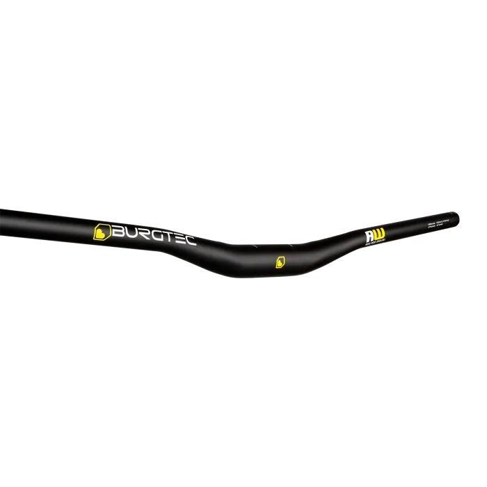Burgtec Ride Wide Alloy Enduro Handlebar, 22.5mm Rise, 35mm Clamp, 800mm Width, Black