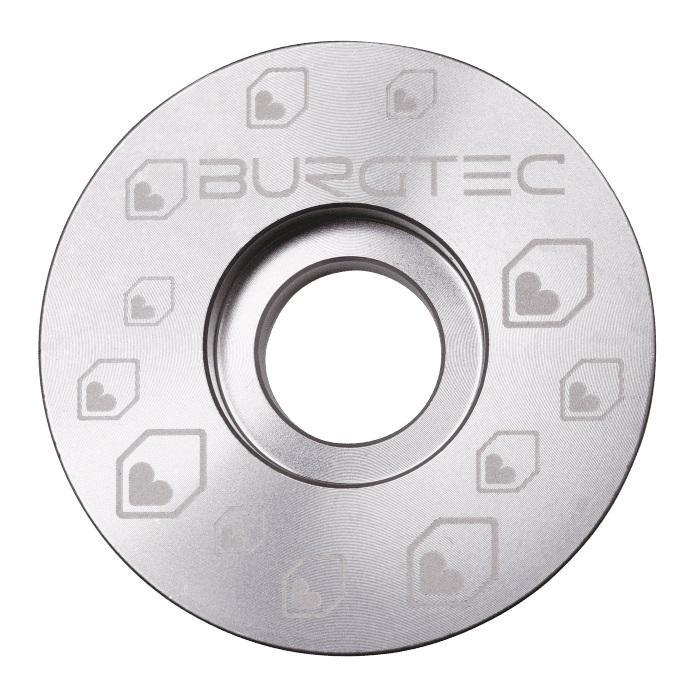 Burgtec Top Cap, Rhodium Silver