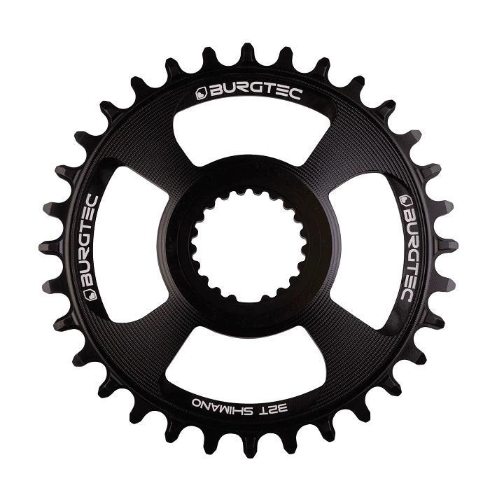 Burgtec ThickThin Chainring, Shimano Direct Mount, 28T, Burgtec Black