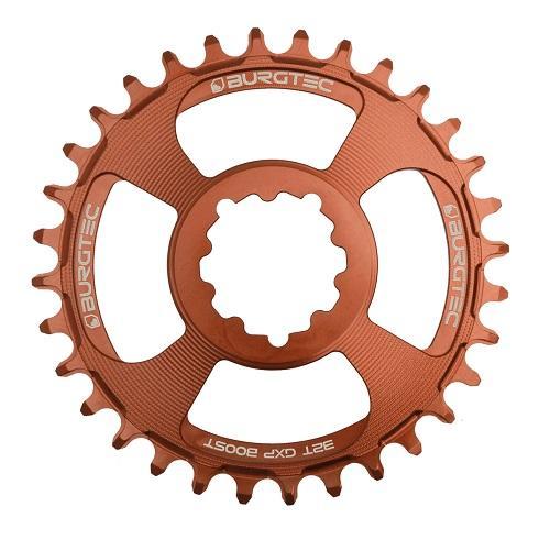 Burgtec ThickThin Chainring, Sram GXP, 3mm Boost Offset, 28T, Kash Bronze